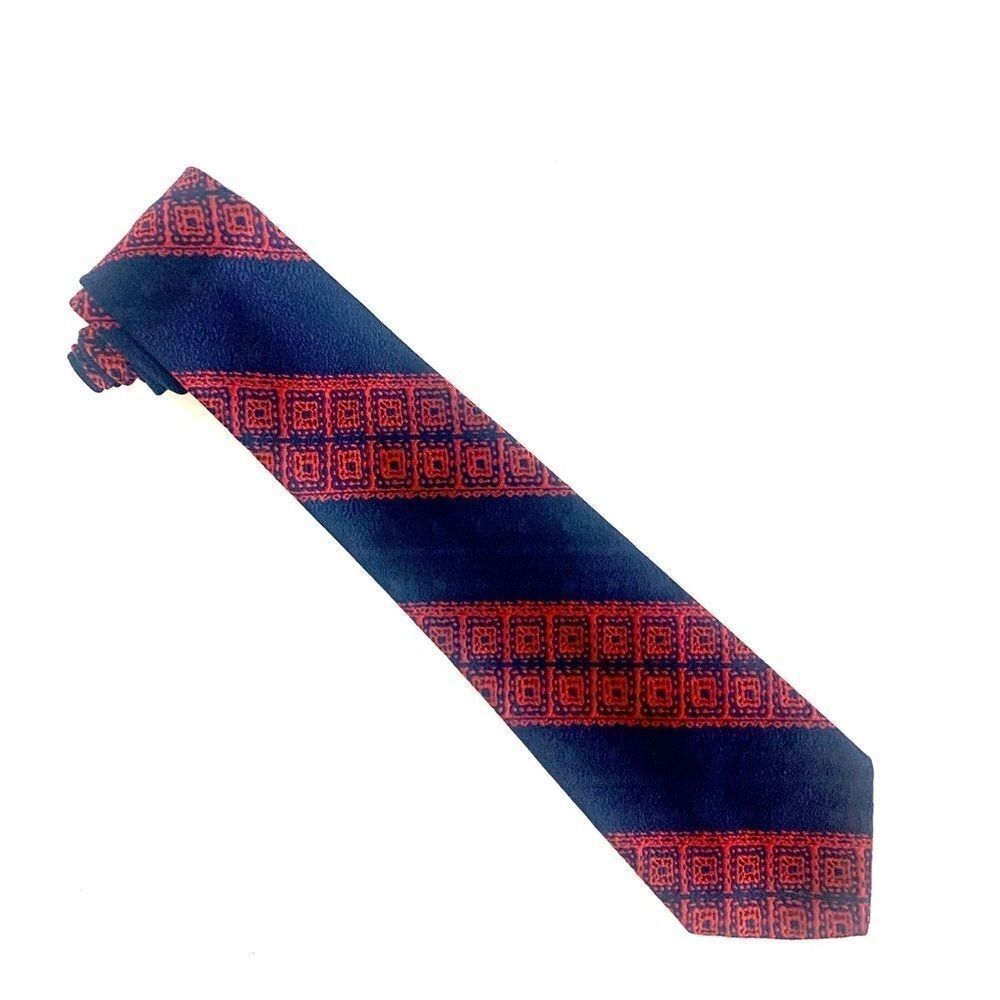 Vintage Louis Ferrari Paris Retro Mod Funky Patriotic Tie